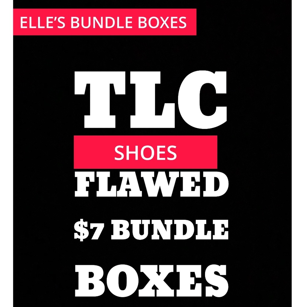 TLC Flawed Bundle SHOE Mystery Box - Sz 6-9 -4/ $7